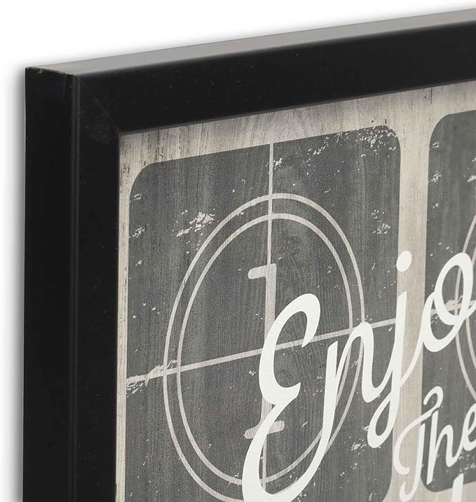 Disney Mickey Mouse and Minnie Enjoy the Show Framed Wood Wall Decor - Fun Mickey Mouse Picture for Movie Room or Play Room