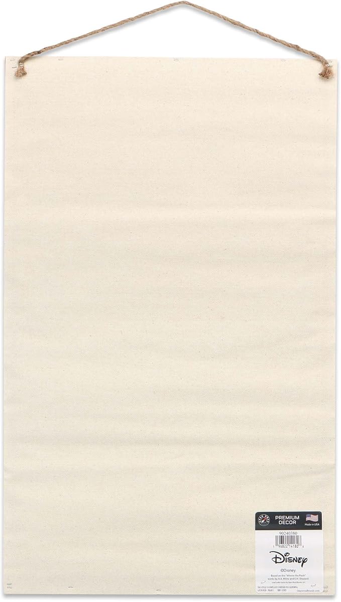 Open Road Brands Disney Winnie the Pooh Hundred Acre Wood Map Hanging Canvas Banner - Cute Pooh Wall Decor for Home