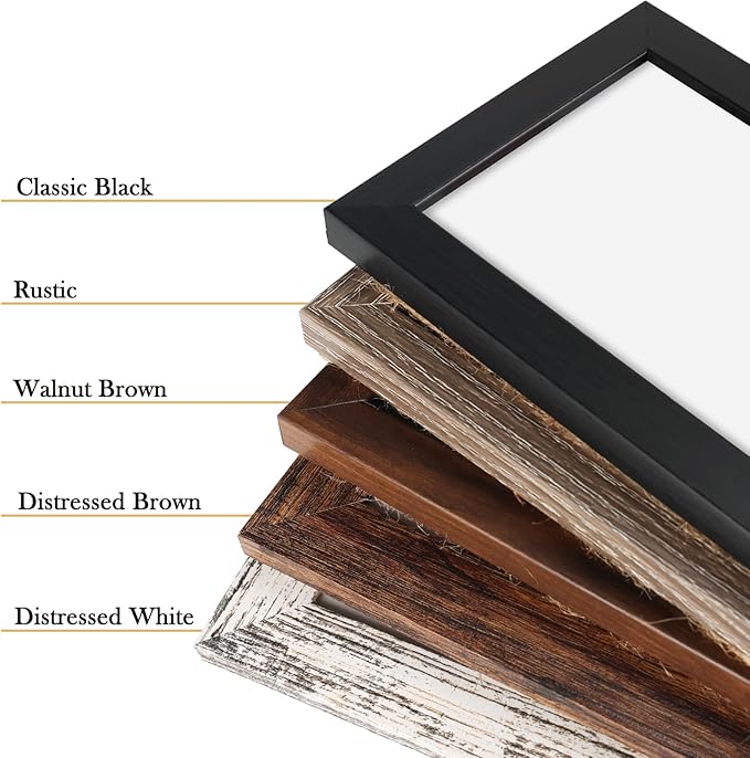 QUTREY 4x6 Picture Frames Collage Black, 3 Openings 4 x 6 Vertical Hanging Photo Frames Display 4 by 6 inch Pictures for Wall Decor