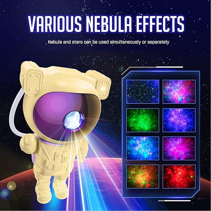 Astronaut Galaxy Projector Space Light – Star Projector Galaxy Light with Remote, Starry Sky Spaceman Lamp Bedroom Room Decor for Kids, Nebula Night Lamp for Christmas & Birthdays & Children's Day