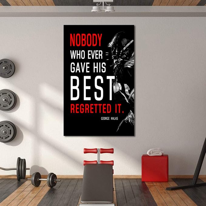 Football League Sports Decor • Superstar Quote Inspirational Poster Canvas Wall Art • Success • Motivational Artwork Modern Home Decor For Home,Office,Gym,Classroom Wall Decor Framed Ready to Hang