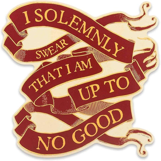 Harry Potter I Solemnly Swear I Am Up to No Good Wood Wall Decor - Vintage Harry Potter Wall Art for Home or Office