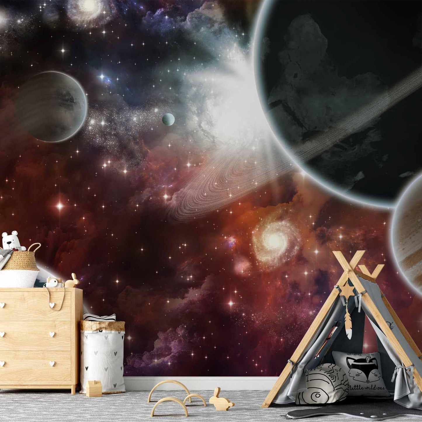artgeist Premium Wall Mural Cosmos Galaxy 177x124 in - XXL Non-Woven Wallpaper Fleece Wall Decor Photo Print Picture Image Design Home 10110905-32