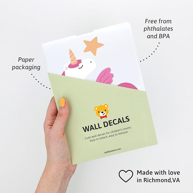Alicorn - Easy-to-Apply & Removable Wall Stickers: Transform Your Toddlers Bedroom with Durable, Vibrant Peel-and-Stick Wall Decor – Stickers for Kids