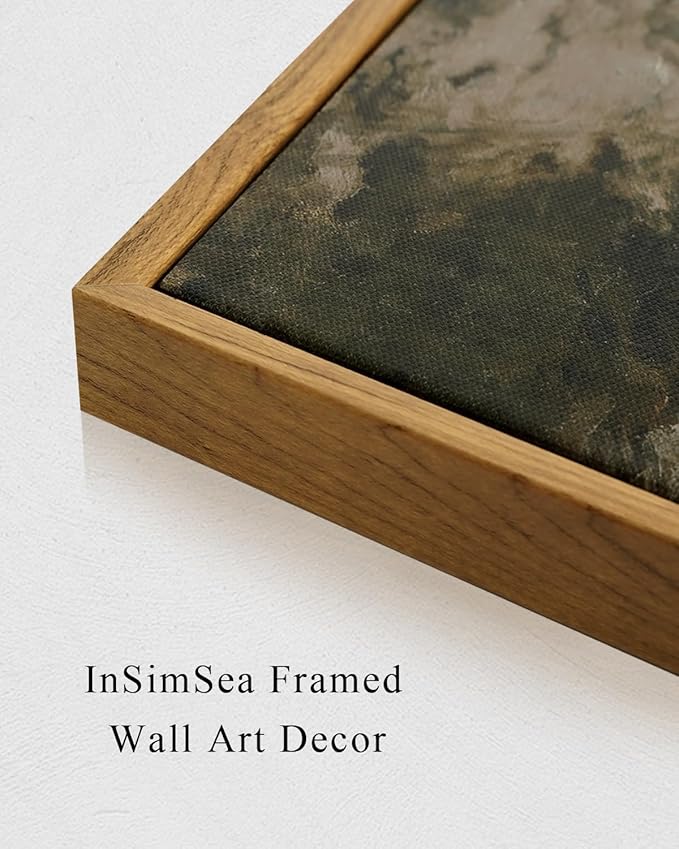 InSimSea Framed Canvas Wall Art Vintage Decor, Home Decor Classical Oil Painting Cloud Study Large Wall Decorations for Living Room, Canvas Pictures Art for Bedroom Bathroom Gallery, 16"x24"