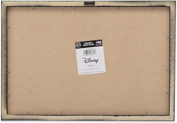 Disney Fantasia Framed Wood Wall Decor - Classic Mickey Mouse Wall Art for Home or Office