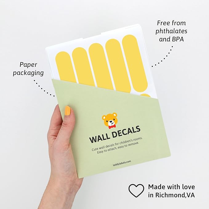 Sprinkles - Easy-to-Apply & Removable Wall Stickers: Transform Your Toddlers Bedroom with Durable, Vibrant Peel-and-Stick Wall Decor – Stickers for Kids