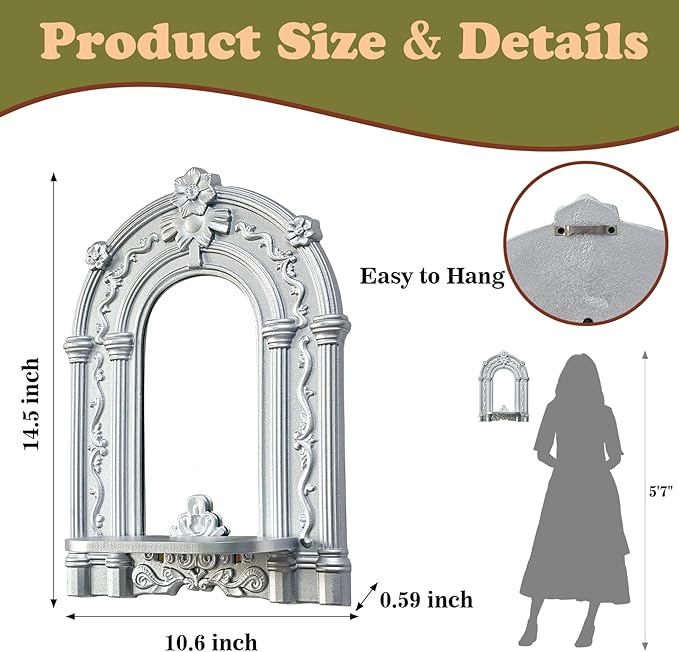 Three-Dimensional Relief Candle Sconces Set 2 Rustic Wall Mount Candle Holders Wood Hanging Wall Decor Mirrored Wall Art Hand Carved Home Decoration