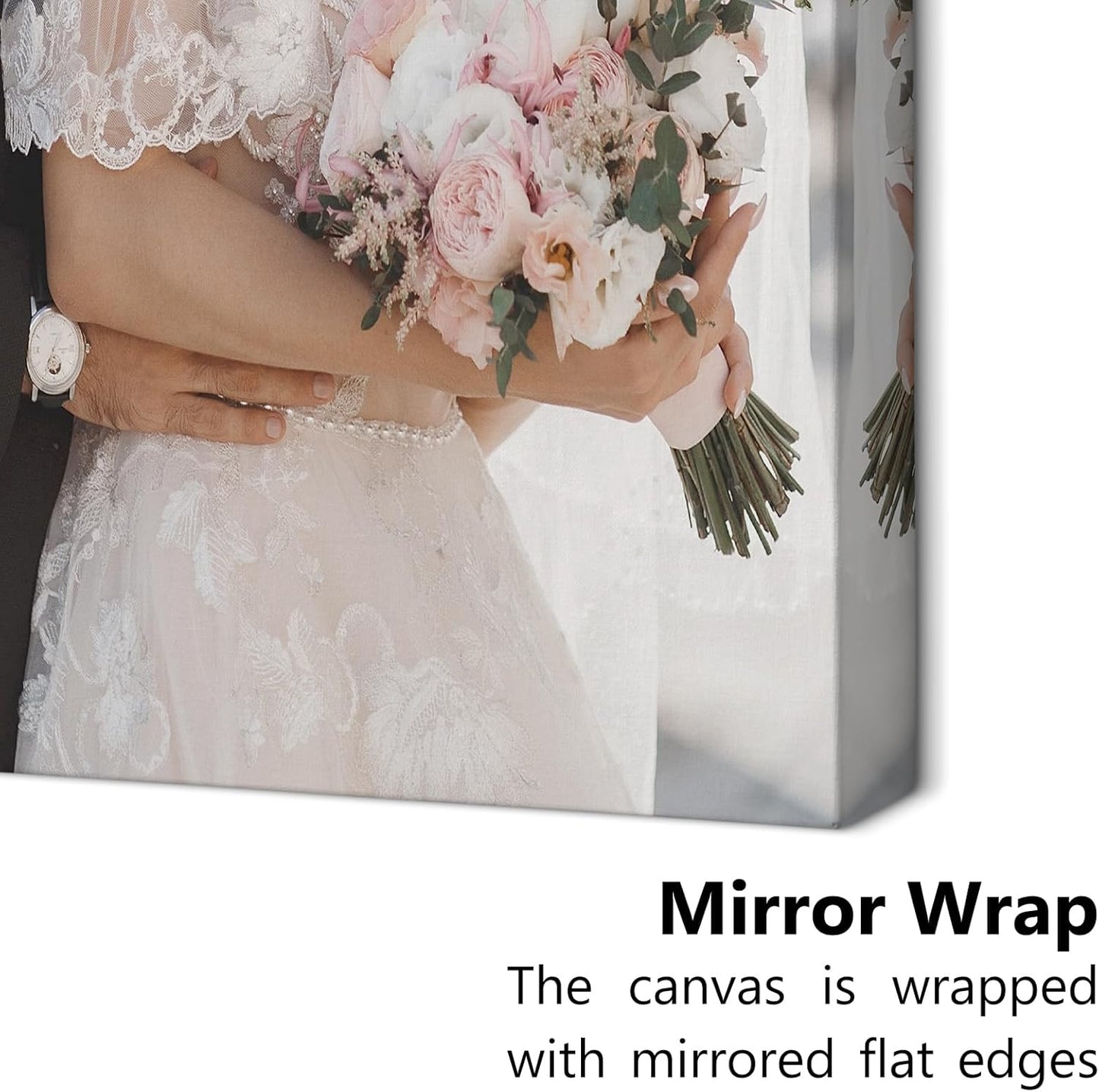 Personalized Custom Canvas Prints with Your Photos & Text, Customized Picture Print, Transform Own Images Into Framed Wall Art Digitally Printed Photo to Canvas, Keepsakes Gifts for Family 20x28’’