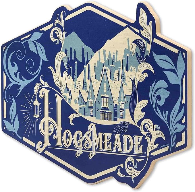 Harry Potter Hogsmeade Wood Wall Decor - Vintage Hogsmeade Sign for Bedroom, Movie Room or Office