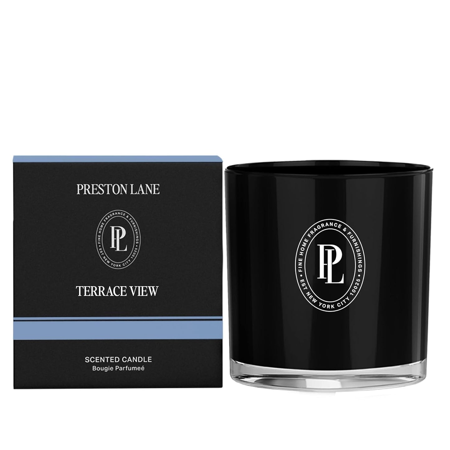 The Scented Candle, Luxury Candle with Vegan Soy Wax Blend, Terrace View, 7.5 Oz