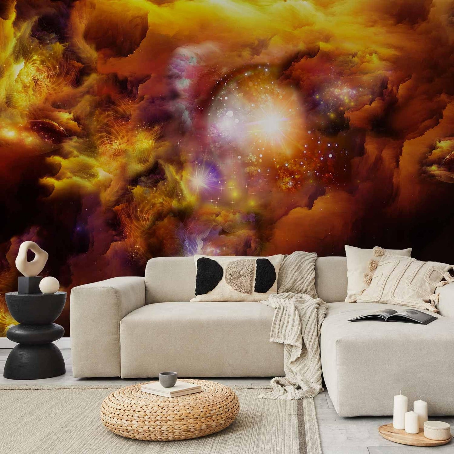 artgeist Wall Mural Cosmos Galaxy 138x101 in - XXL Non-Woven Wallpaper Fleece Wall Decor Photo Print Picture Image Design Home n-A-0027-a-d