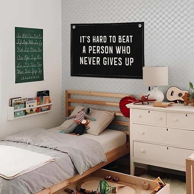 Inspirational Wall Decor, Office Motivational Wall Decor, Classroom Banner Hanging Flag, 20x30 Inch