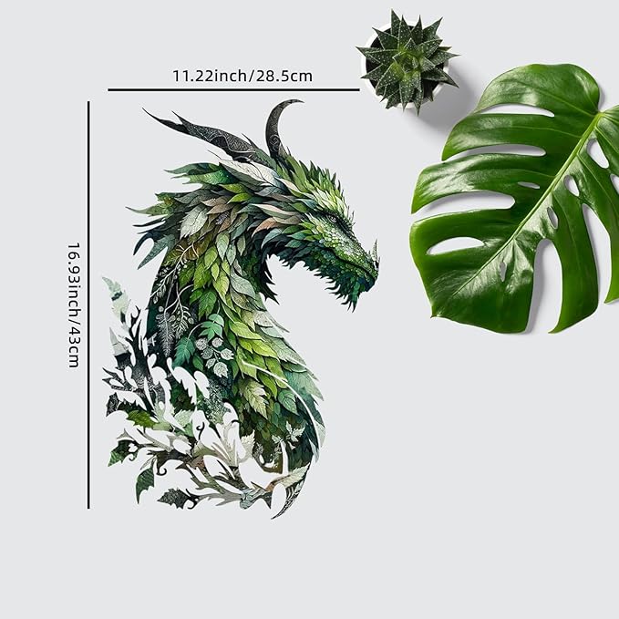 Benziso Dragon Metal Wall Art Medieval Decor Fantasy Decorations (colorful-1)