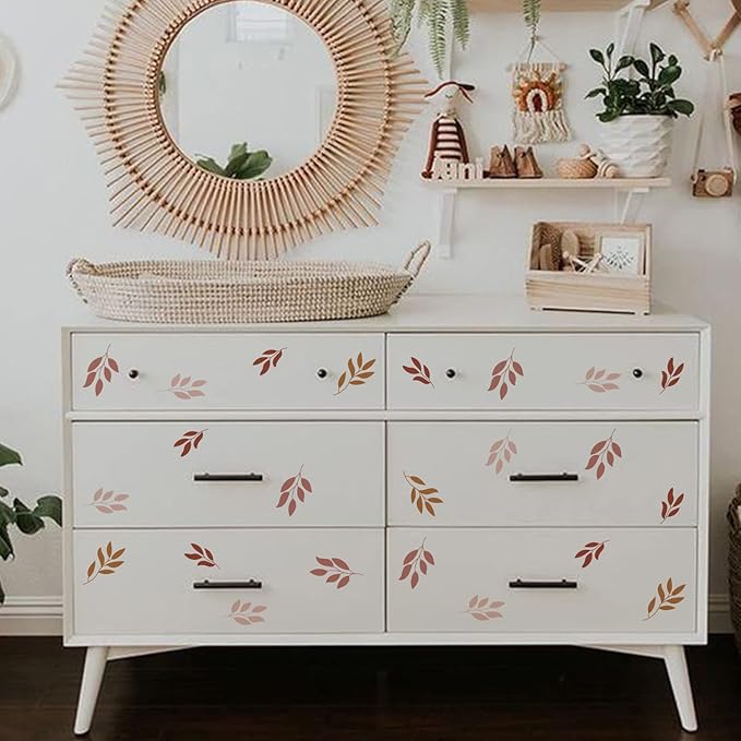 QUCHENG Boho Wall Stickers Girls Bedroom Removable Wall Decals Nursery Kids Room Decor Vinyl Murals DIY Cute Decorations 6 Sheets