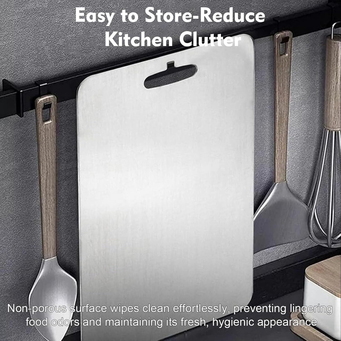 Titanium Cutting Board - 2 pack Titanium Cutting Boards for Kitchen,Double Sided Titanium Cutting Mat,Non Stick Chopping Board Easy to Clean（9.25 * 12.99in）