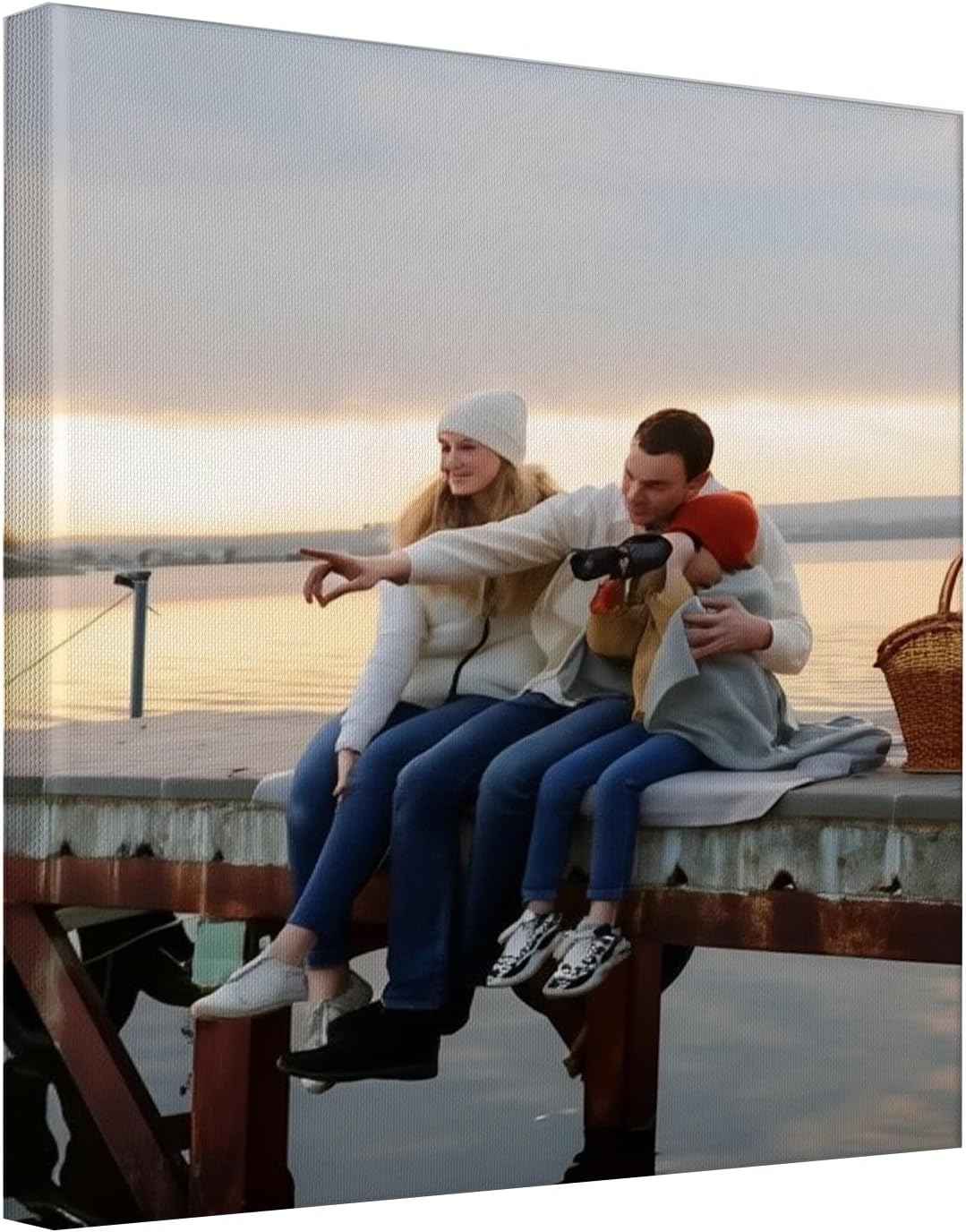 Custom Canvas Prints With Your Photos, Personalized Custom Canvas Wall Art, Customized Wall Art For Bedroom Unique Gift For Christmas Valentine'S Day Wedding Housewarming For Mom Women And Men 24×24