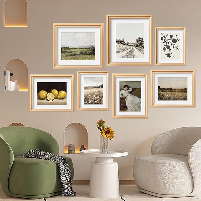 JJY 12 Pcs Dark Tone Vintage Eclectic Wall Art Decor -Modern Maximalist Wall Prints for Home -Spring Flowers and Plants Eclectic Gallery Wall Art Decoration -French Country Botanical Painting（Unframed）