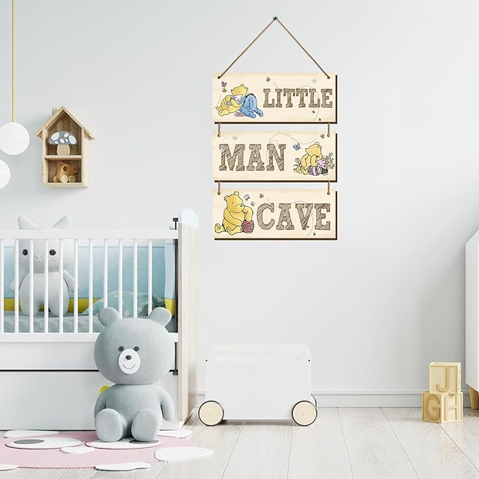 BirtDerr Winnie Nursery Decor, the Pooh Sign, Winnie Baby Nursery Decor, Winnie Baby Stuff, Winnie Baby Room Decrations, Winnie Room Decor