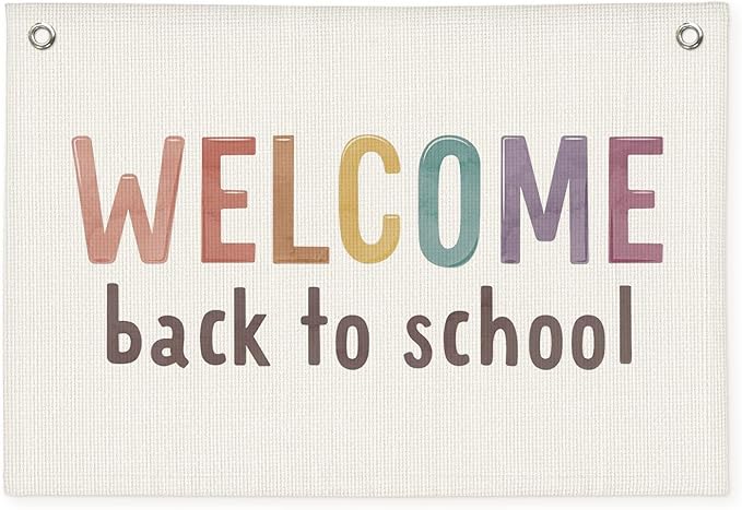 Boho Classroom Decor, First Day of School Banner, Welcome Sign for Classroom Wall Decor for Kindergarten Perschool Elementary Middle School Must Haves 20x30