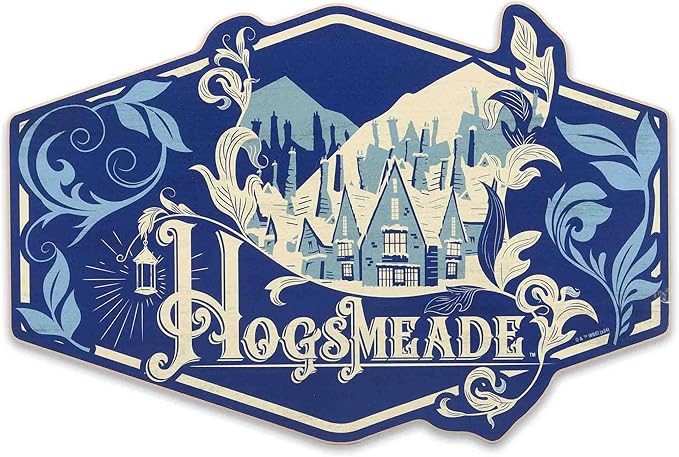 Harry Potter Hogsmeade Wood Wall Decor - Vintage Hogsmeade Sign for Bedroom, Movie Room or Office