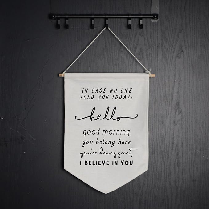 In Case No One Told You Today Banner, You Belong Here Wall Hanging, School Classroom Wall Decor, Teacher Welcome Sign, Classroom School Pennant Flag, Classroom Motivational Banner