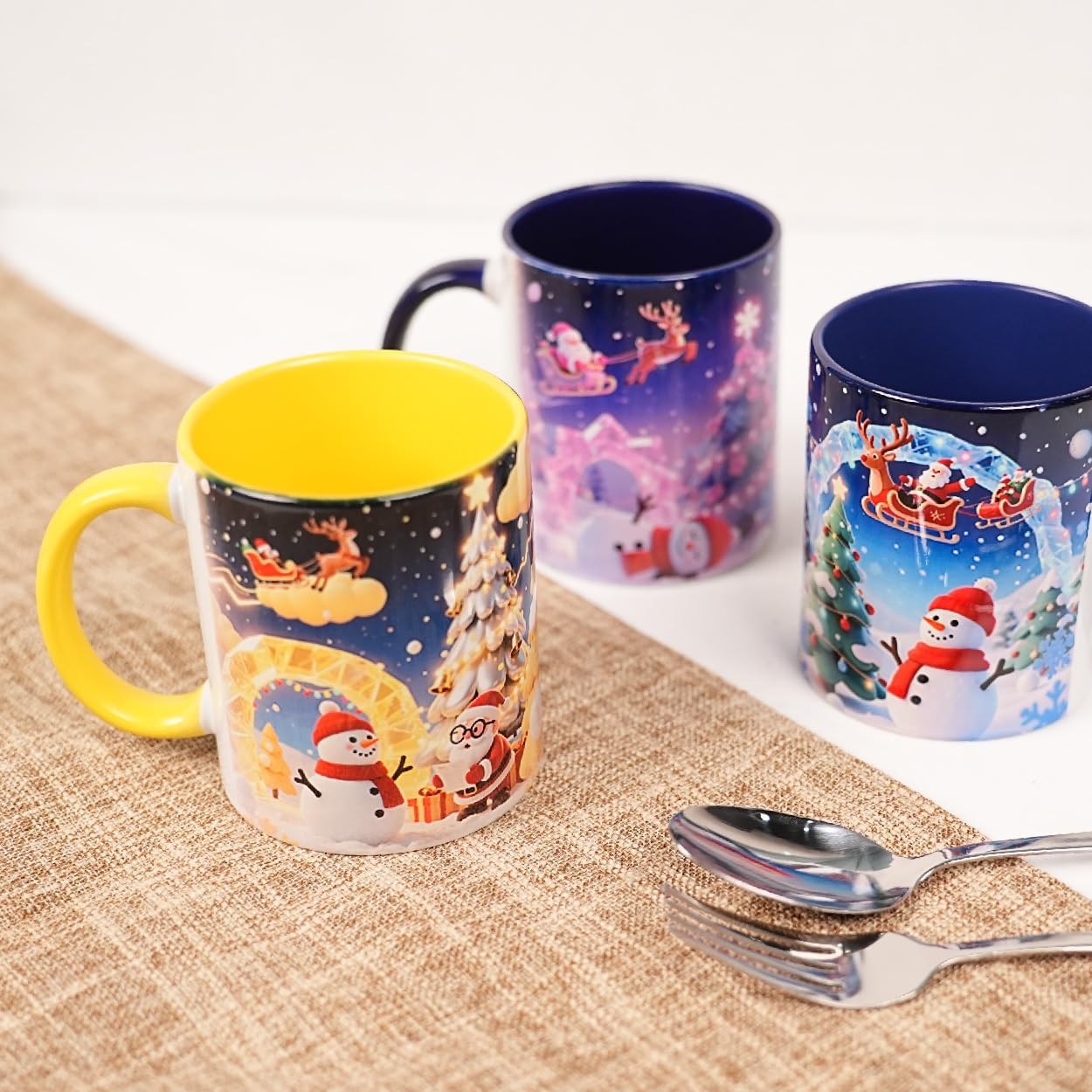 36-Pack 11oz Sublimation Blanks Mugs, White Ceramic Coffee Cups