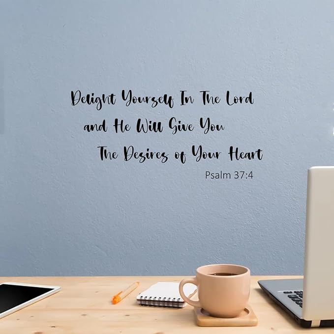 iinuu Bible Verse Wall Stickers Set, 7 Inspirational Scripture Wall Decals with Faith & Blessing Quotes, Christian Wall Art for Home, Bedroom, Nursery, Office or Church Decor