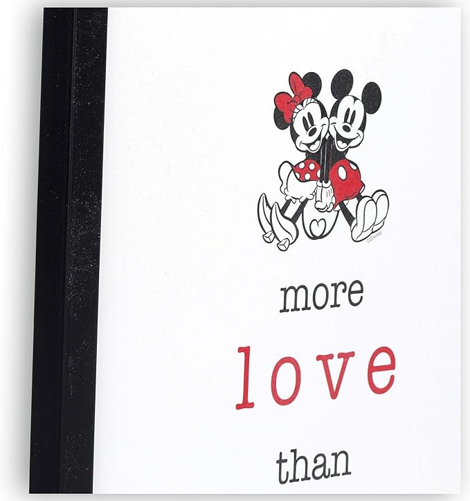 Open Road Brands Disney Mickey and Minnie Framed Wall Art - More Love Than a House Can Hold - Classic Mickey Mouse Picture