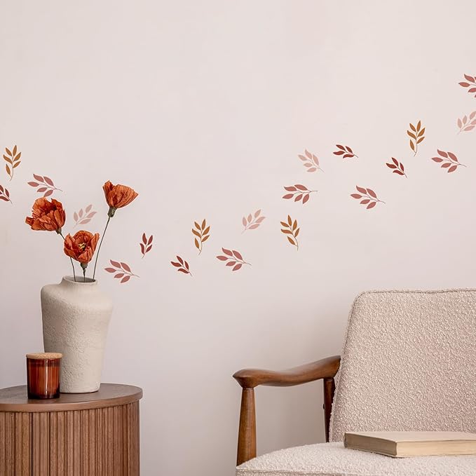 QUCHENG Boho Wall Stickers Girls Bedroom Removable Wall Decals Nursery Kids Room Decor Vinyl Murals DIY Cute Decorations 6 Sheets