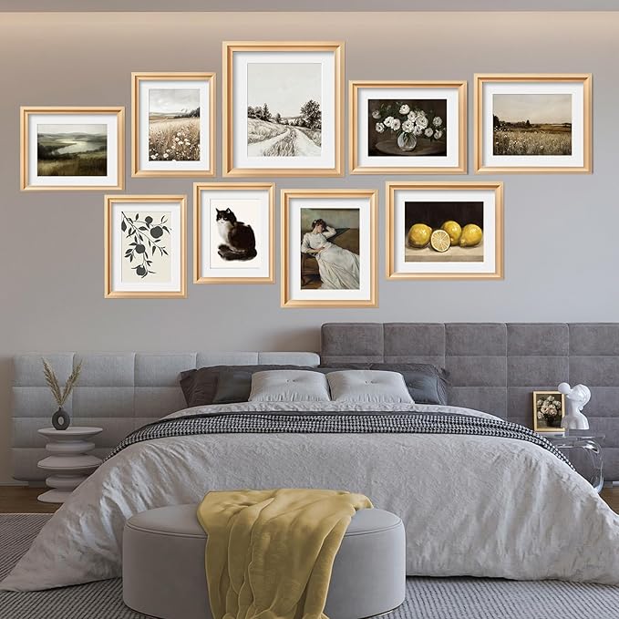 JJY 12 Pcs Dark Tone Vintage Eclectic Wall Art Decor -Modern Maximalist Wall Prints for Home -Spring Flowers and Plants Eclectic Gallery Wall Art Decoration -French Country Botanical Painting（Unframed）