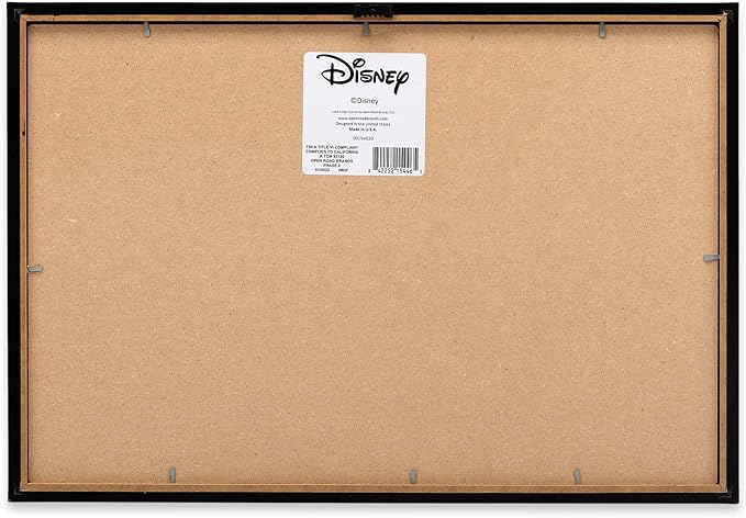 Disney Mickey Mouse Do What Makes You Happy Framed Wood Wall Decor - For Bedroom, Playroom or Living Room