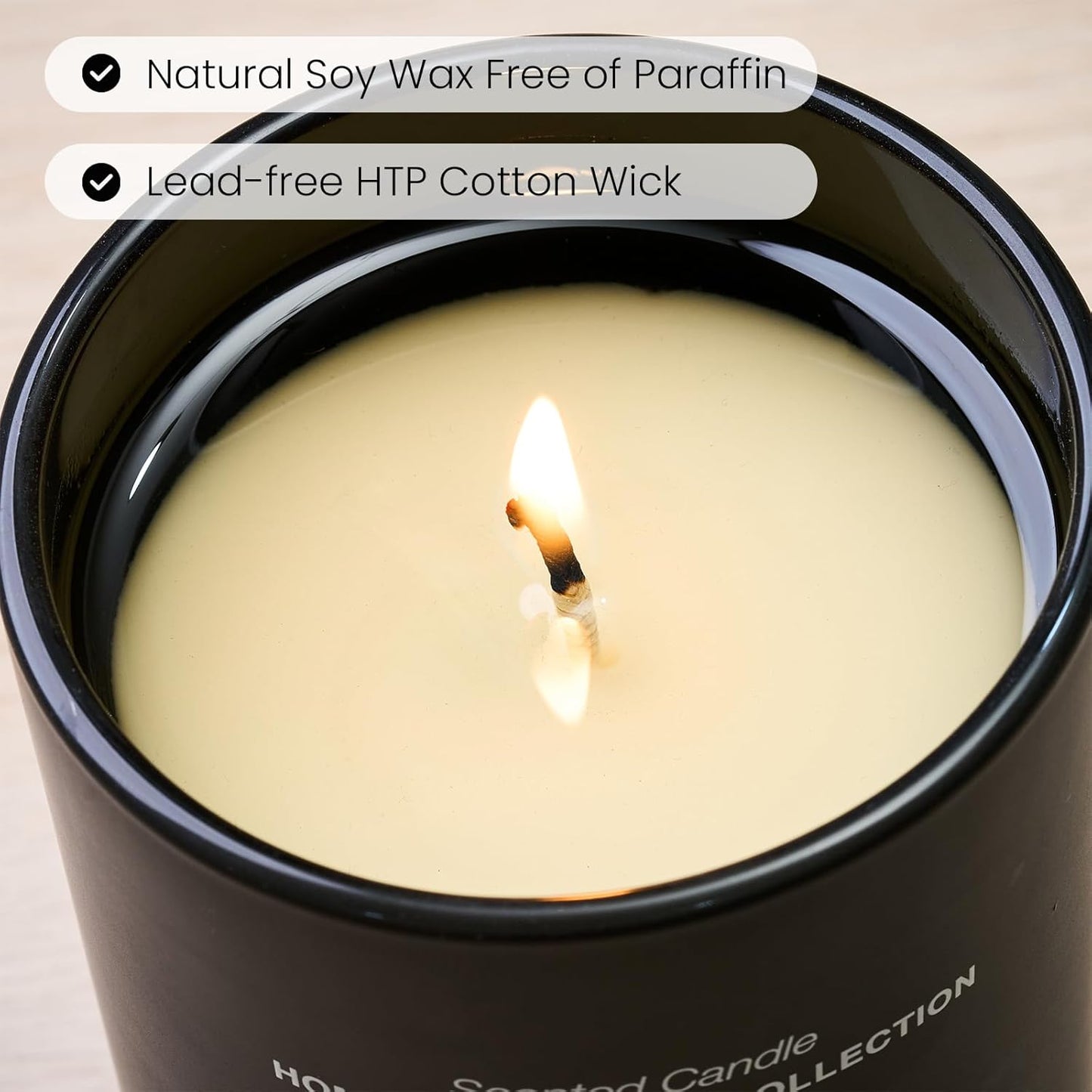 M&SENSE Natural Soy Candle| Eucalyptus Spearmint | 5.3 oz | Minimalist Scented Candle for Relaxation, Gifting, Home Décor | for Bedroom, Office, Party Small