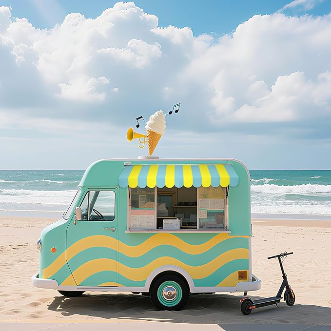 Boao 4 Pack Circus Awning Decoration 3D Stripe Cardboard Awning Carnival Wall Decor Circus Party Favors for Lemonade Stand Bakery Ice Cream Truck Bulletin Board Decor(Yellow and Green)