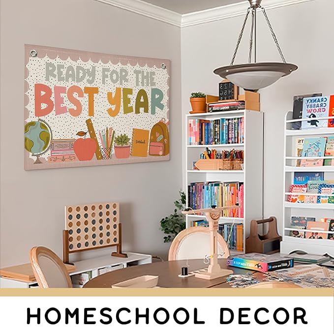 Boho Classroom Decor, Inspirational Teacher Back To School Banner Wall Hanging Flag for Elementary Middle School Kindergarten Perschool Classroom Must Haves 20x30