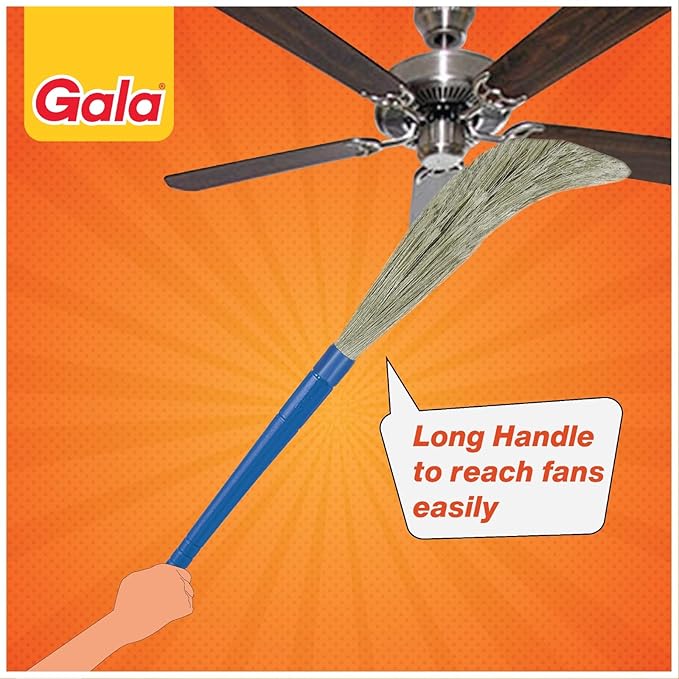 Gala No Dust Floor Broom (Freedom from New Broom Dust- Busan), 2 Count