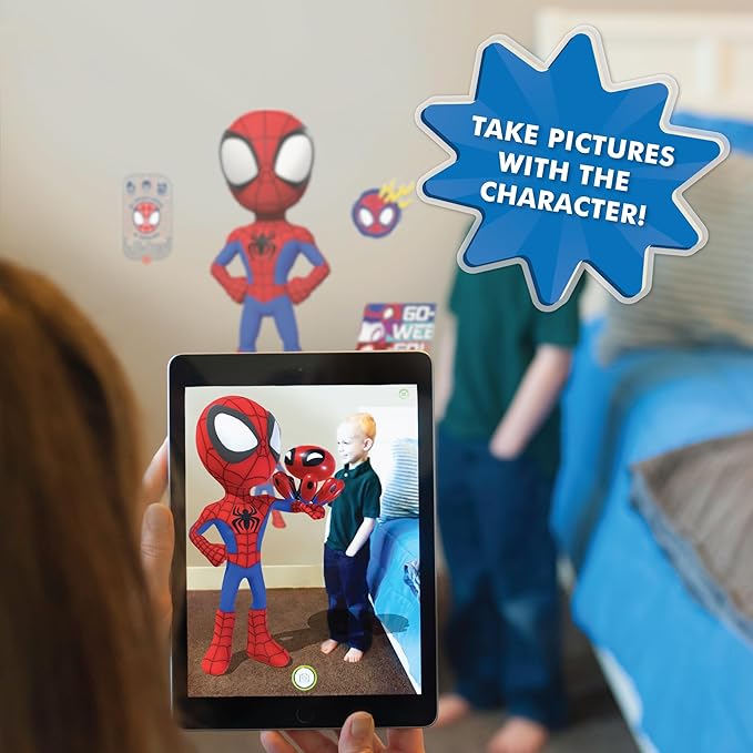 Wall Palz Marvel Spidey and His Amazing Friends Wall Decal - 24" Augmented Reality Spider-Man Bedroom Wall Decor Peel and Stick Vinyl Wall Stickers