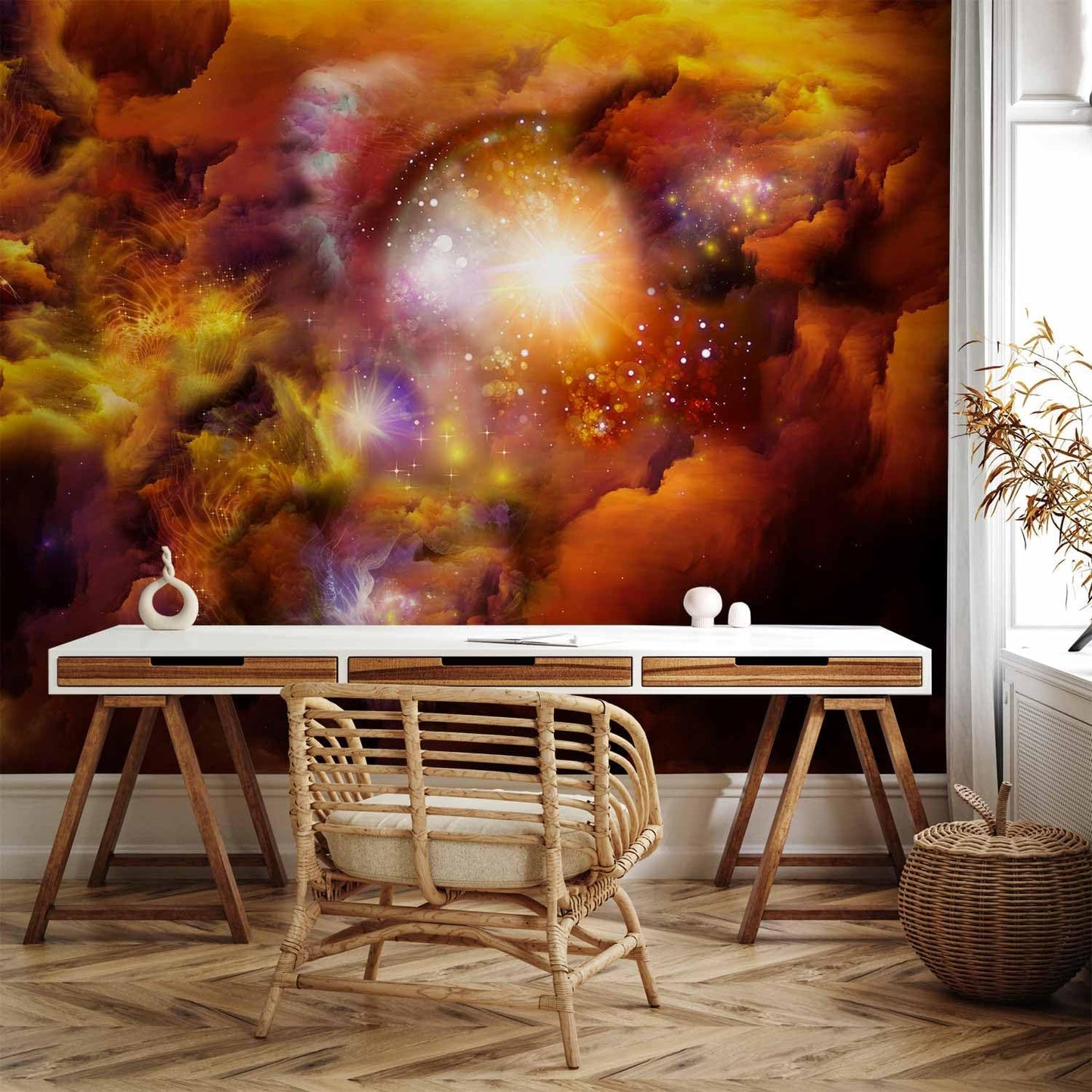 artgeist Wall Mural Cosmos Galaxy 138x101 in - XXL Non-Woven Wallpaper Fleece Wall Decor Photo Print Picture Image Design Home n-A-0027-a-d