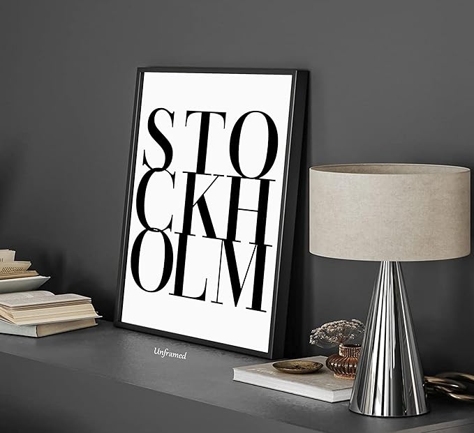 Fashion Trendy Leopard Wall Art Set of 6 Stockholm Preppy Room Painting Picture Wall Decor Black White Aesthetic Cheetah Poster Print Artwork for Girls Bedroom Dorm Apartment Home Decoration Unframed