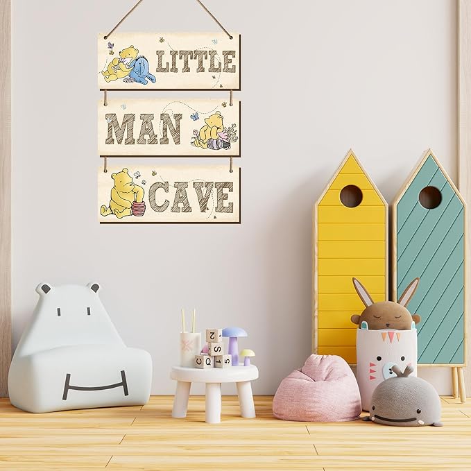 BirtDerr Winnie Nursery Decor, the Pooh Sign, Winnie Baby Nursery Decor, Winnie Baby Stuff, Winnie Baby Room Decrations, Winnie Room Decor