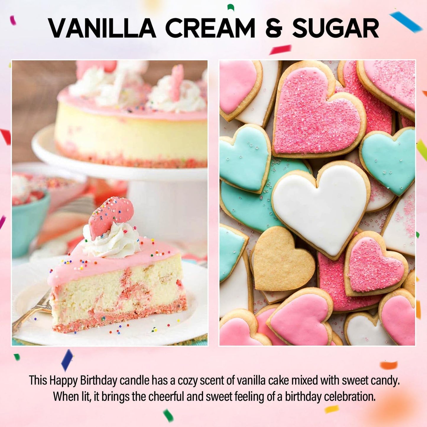 21st Birthday Candles Gifts for Women- 9 oz Happy Birthday Candle with Vanilla Birthday Cake Scent, Gifts for Women & Men, Friendship Ideas