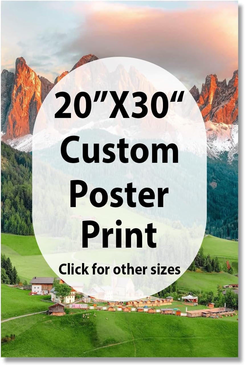 Canvas Prints With Your Photos, Custom Poster On Canvas (Unframed 20x30) Transform Your Photos Into Stunning Framed Wall Art Digitally Printed Photo To Canvas Ideal For Home Decor Gifts Keepsakes