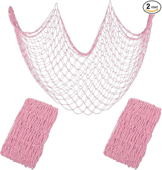 2 Pack Fish Net Decorations for Party