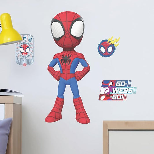 Wall Palz Marvel Spidey and His Amazing Friends Wall Decal - 24" Augmented Reality Spider-Man Bedroom Wall Decor Peel and Stick Vinyl Wall Stickers