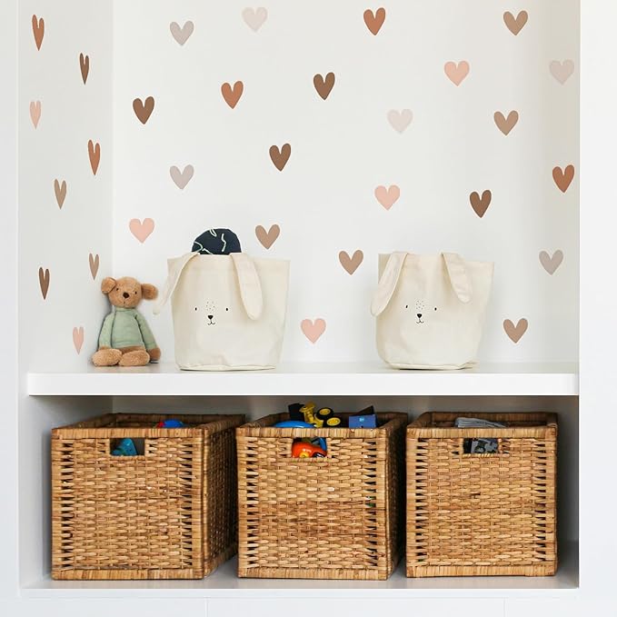 QUCHENG Boho Wall Stickers Girls Bedroom Removable Wall Decals Nursery Kids Room Decor Vinyl Murals DIY Cute Decorations 6 Sheets