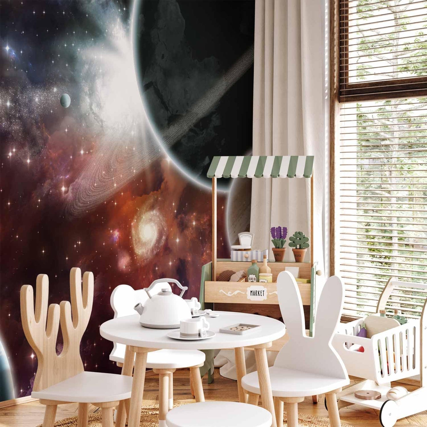 artgeist Wall Mural Cosmos Galaxy 177x124 in - XXL Non-Woven Wallpaper Fleece Wall Decor Photo Print Picture Image Design Home 10110905-32