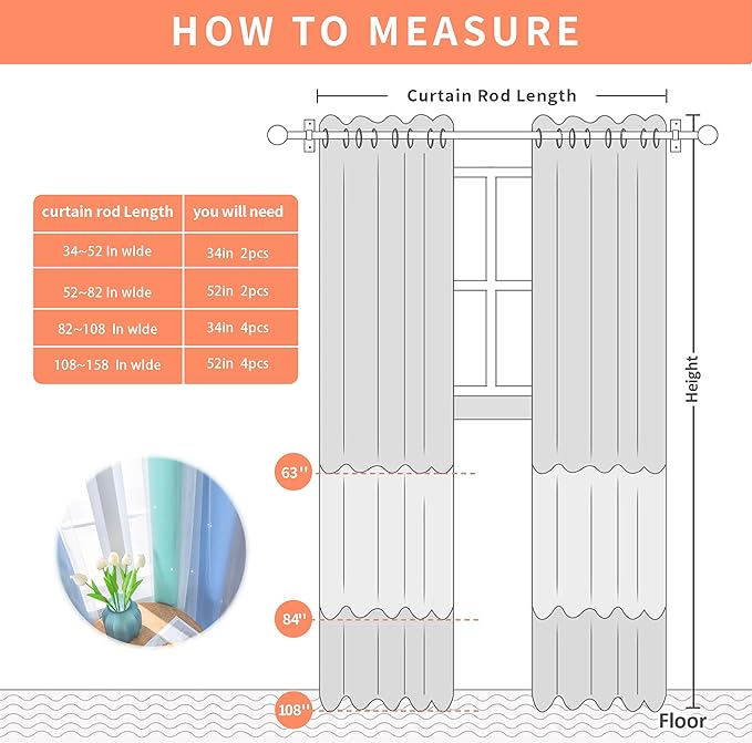 XiDi Girls Curtains for Bedroom 96 Inches Long 2 Panels Blue Green Grey Ombre Rainbow Blackout Grommet Curtains for Little Girl Kids Room Decor Living Room, Princess Unicorn Wall Decals Drapes 52x96
