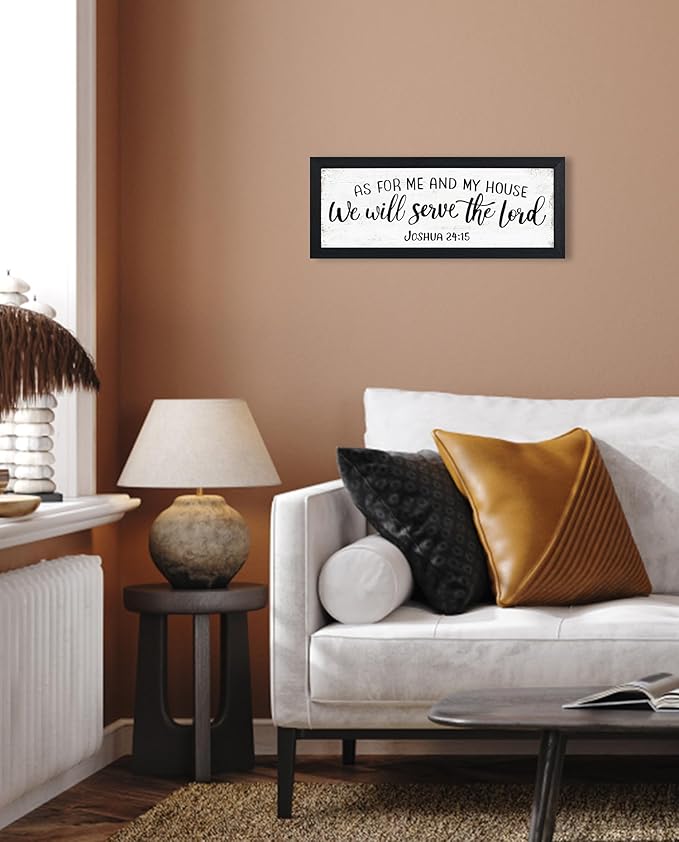 As For Me And My House We Will Serve The Lord Joshua 24 15 Sign Bible Verses Scripture Wall Decor Christian Jesus Wall Art Modern Farmhouse Home Living Room Bedroom Decorations Signs