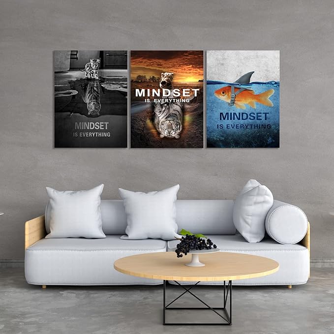 Success Wall Painting Inspirational Wall Art Office Wall Decor Motivational Wall Art Canvas Black Poster Positive Inspirational Framed Artwork Prints Picture for Living Room Office [72''W x 36''H]