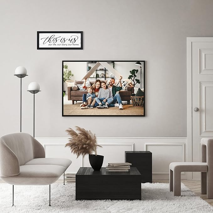 This Is Us Wall Decor: Decorations For Family Photo Wall - Rustic RV/Home Decor Signs - Family Wall Decor For Living Room Bedroom